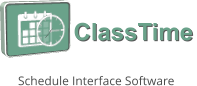 ClassTime Schedule Interface Software